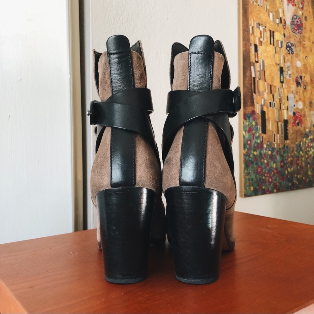 Rag & Bone Kinsey Suede Booties Size 8 - image 3